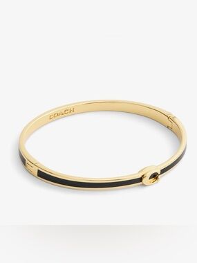NWT Coach Gold-tone Bracelet with Black Inlay